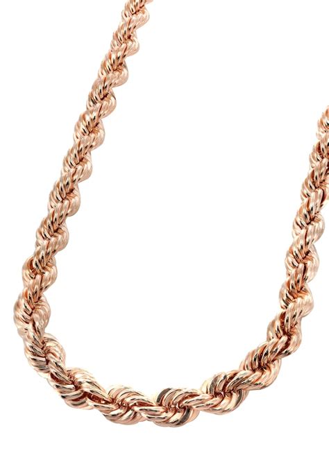 Rose Gold Rope Chain Necklace